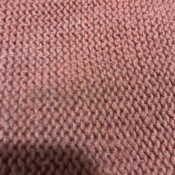 4/$20 H &M knit sweater burnt basic orange oversized crop 3/4 sleeved sweater - Picture 6 of 6